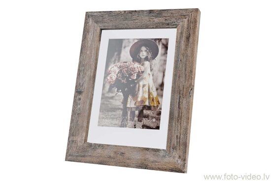 Koka foto rāmis 10x15 cm / Narvik 3 Brown